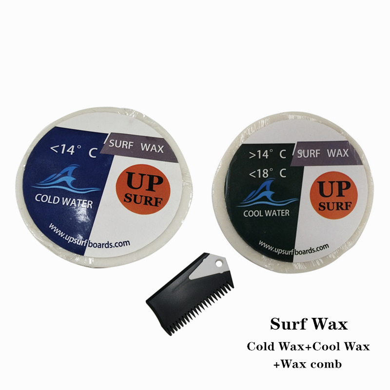 Surfboard Wax Tropical - 2 Stück Anti-Rutsch-Surfwachs + Wachskamm zum