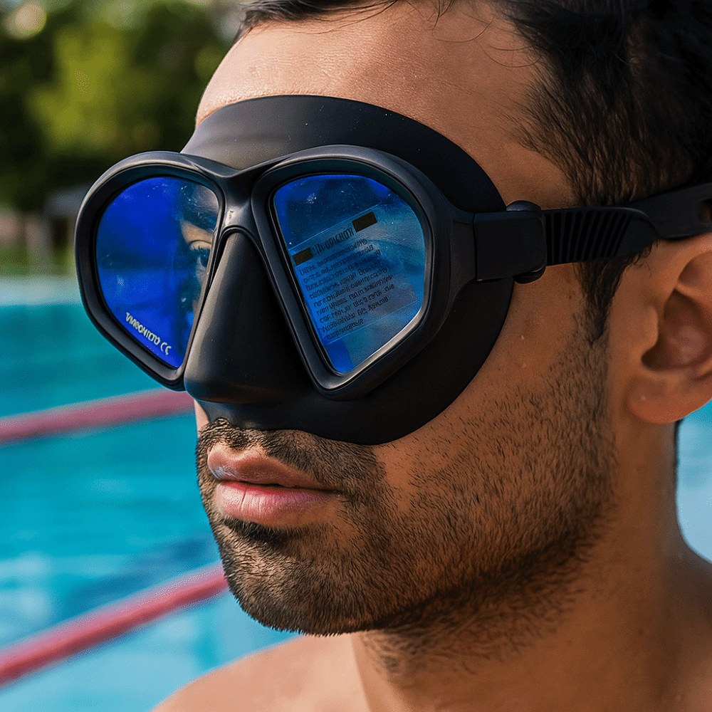 Gehärtete Glas-Freitauchmaske  – Snorkel Dry Top Bewertung und Preis